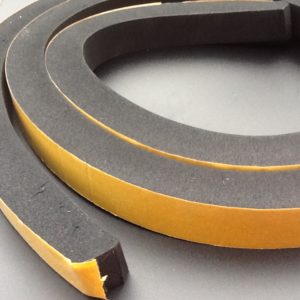 Neoprene Rubber Strip Self-Adhesive 25mm Thick