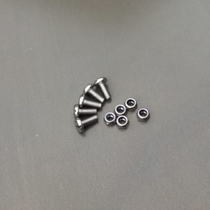 M5 pan-head screws & nyloc nuts 12mm QTY5