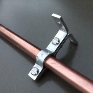 Stainless Steel Pipe Suspension Clamp Brackets Single Port 22mm