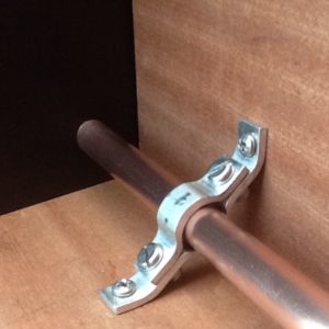 Corner Clamp Brackets For 15mm Pipes & Cable Conduits