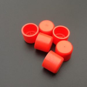 Red Tube Pipe Caps