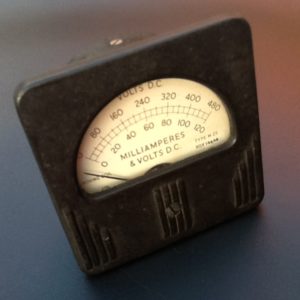 Vintage Volts Meter 