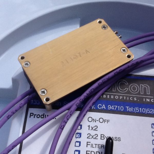 Dicon 2x2 Bypass Fiber Optic Switch Simplex