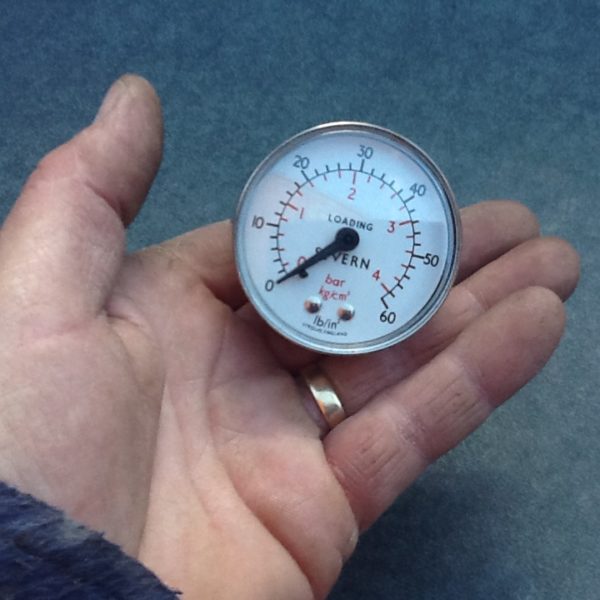 Pressure Gauge Stroud England 0-60 bar