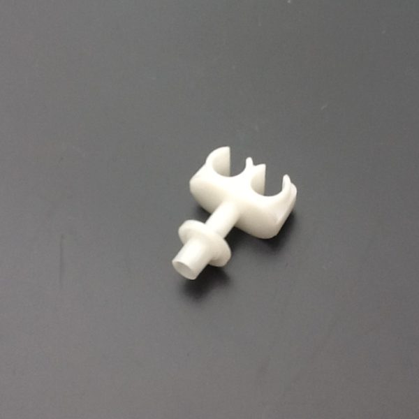 Chassis Clips White Nylon Double Pipe Fit 5/16" Diameter Chassis Clips