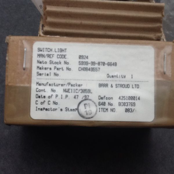 Push Button Bearing Transmit Direct To DCB 5999-99-870-6648