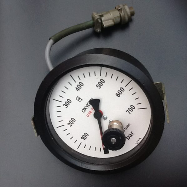 Gauge Pressure Dial Oxygen Monel Tube BS1780