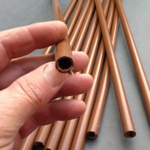 Brown PVC Tubing 500mm Long X 12mm Diameter 