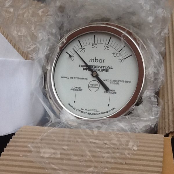 Stewart Buchanan Pressure Gauge Stainless Steel