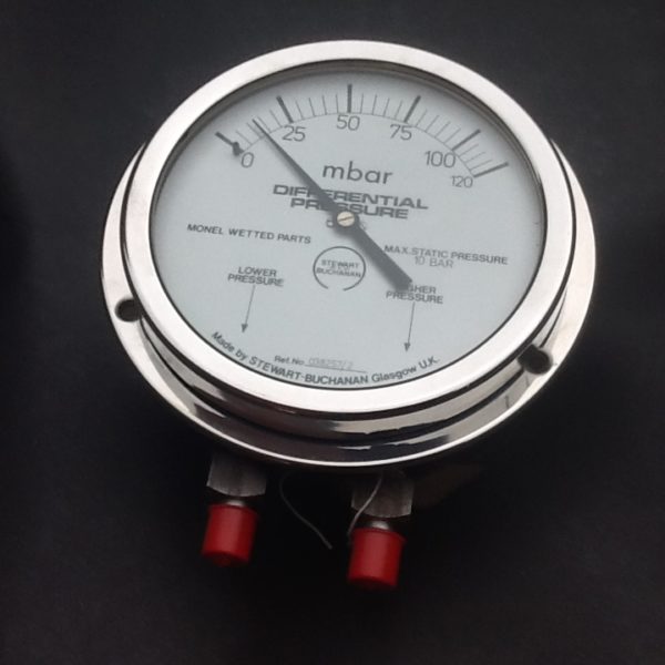 Stewart Buchanan Pressure Gauge Stainless Steel