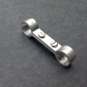 Stainless Steel Pipe Clamp Double Ports. BPC Engineering. www.britishpipeclamps.co.uk