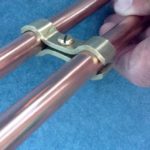 Brass Pipe Tidy Support Clamps 15mm