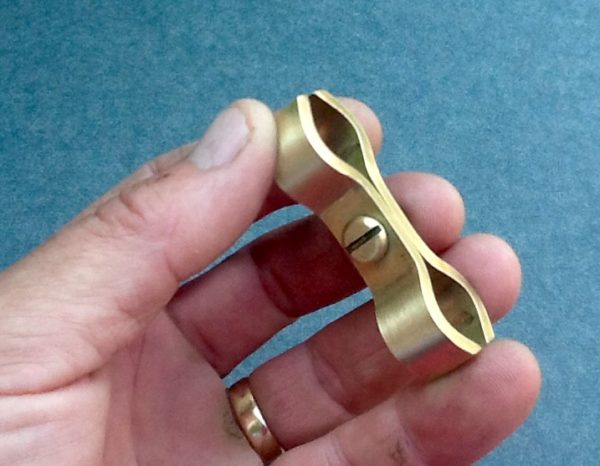 Brass Pipe Tidy Support Clamps 15mm