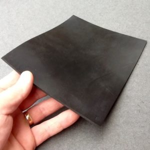 Sheet Black Rubber Industrial Strength Solid Rubber A4 X 5mm BS2757/C50