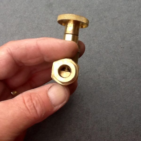 Brass Inline Valve Tap Ideal For 10mm Copper Pipes