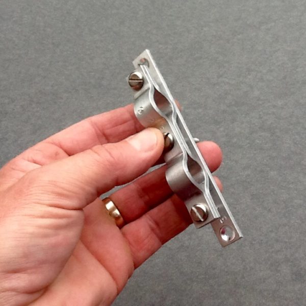 Double Pipe Tube Cable Clamp Bracket 19mm twin ports ref:10030