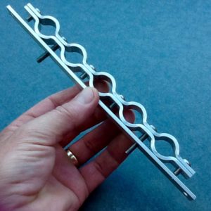 Cable Conduit Fixing Bracket 20mm Diameter Five Ports