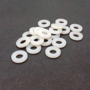 White Nylon Insulation Washers Imperial Sizes 