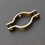 Sink Waste Pipe Wall Bracket Solid Brass Pipe Clamp Brackets