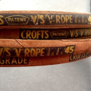 V Belt Crofts Supror Grade V/S V Rope 5/8" X 3/8" X 45