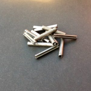 Engineers Slotted Steel Spring Pins Imperial Size 1.1/4" Long x 3/16" Diameter www.britishpipeclamps.co.uk