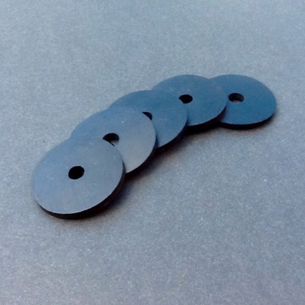 Rubber Washers 35mm OD X 7mm ID X 3mm Thick