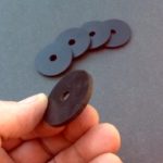 Rubber Washers 35mm OD X 7mm ID X 3mm Thick