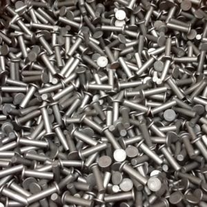 Solid Rivets 1/8" Diameter 1/2" long Flat Head Rivets