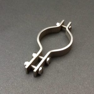 Marine Engine Exhaust Pipe Clamp Stainless Steel 45mm Diameter