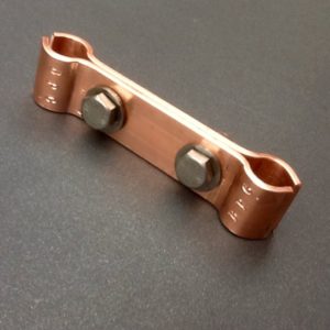 Copper Clamp Bracket Saddle Clamp C101 Copper 15mm Ports