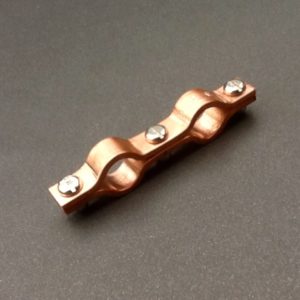 Copper Saddle Clamp Double Port Clamp Bracket 15mm C101 Copper