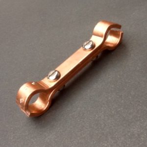 Copper Saddle Clamp Spacer Bracket C101 Copper 55mm