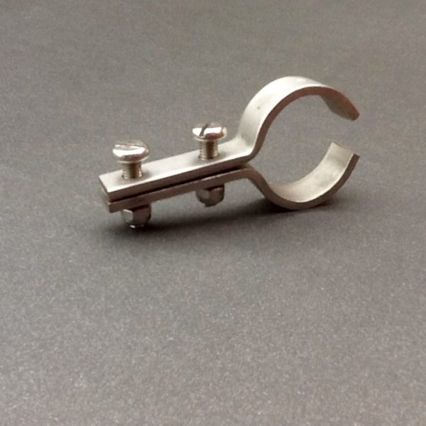 Stainless Steel Pipe Clamp Bracket 30mm Diameter Port