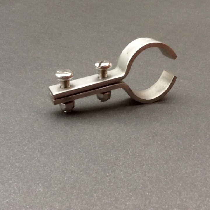  Stainless  Steel Pipe  Clamp Bracket  30mm Diameter Port