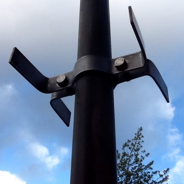 Camera and security light pole mount Bracket