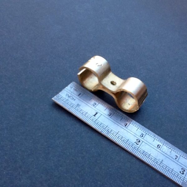 Brass pipe clamps