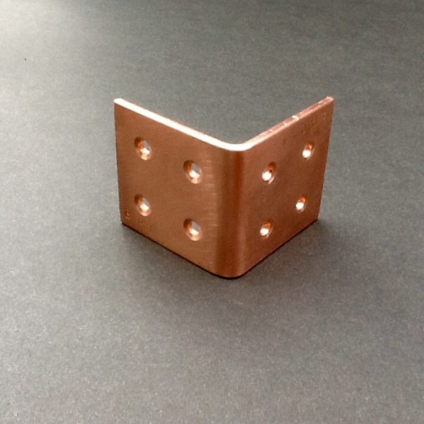 Copper Angle Brackets Made By BPC Engineering Warwickshire.