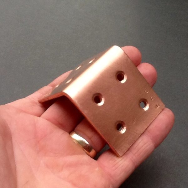 Copper Angle Bracket Heavy Duty 50mm X 50mm X 3mm Thick