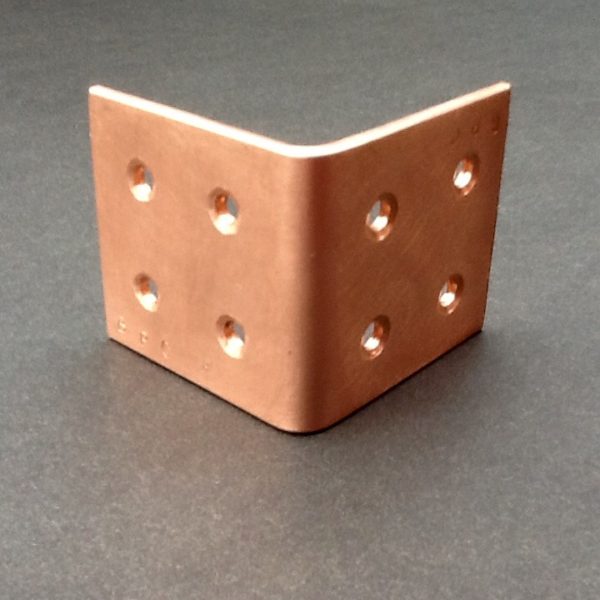 Copper Angle Brackets Made By BPC Engineering Warwickshire.