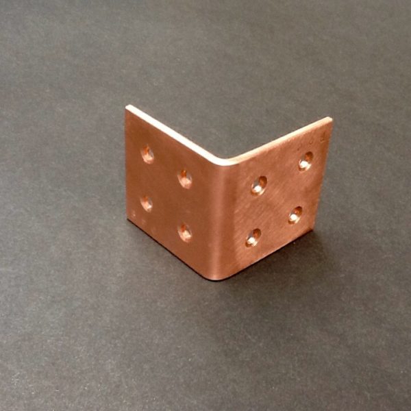 Copper Angle Brackets Made By BPC Engineering Warwickshire.