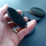 Leather Discs Black Leather Disc 75mm (3") Diameter X 5mm Thick