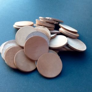 Leather Discs Tan Leather Disc 43mm Diameter X 3.5mm Thick