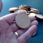 Leather Discs Tan Leather Disc 43mm Diameter X 3.5mm Thick