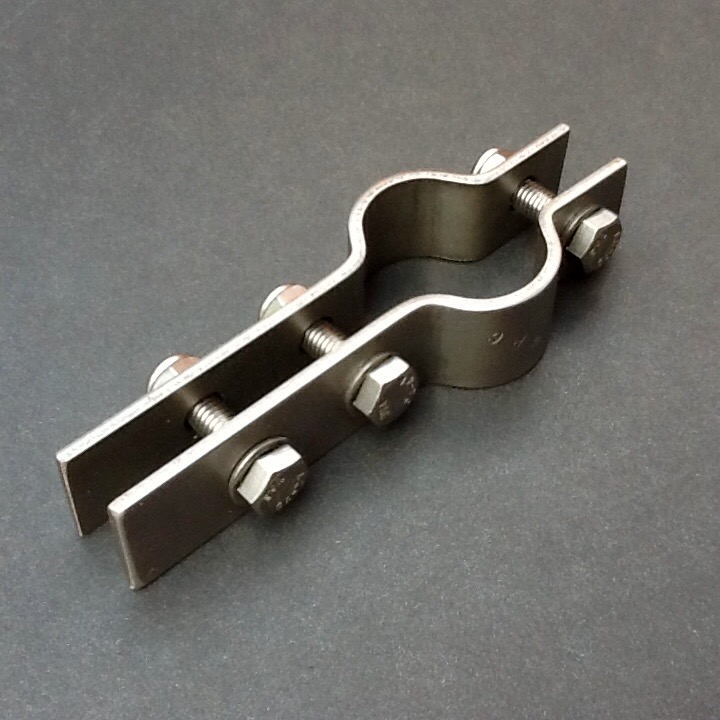  Stainless  Steel Pipe  Support Bracket  38mm Diameter Port 