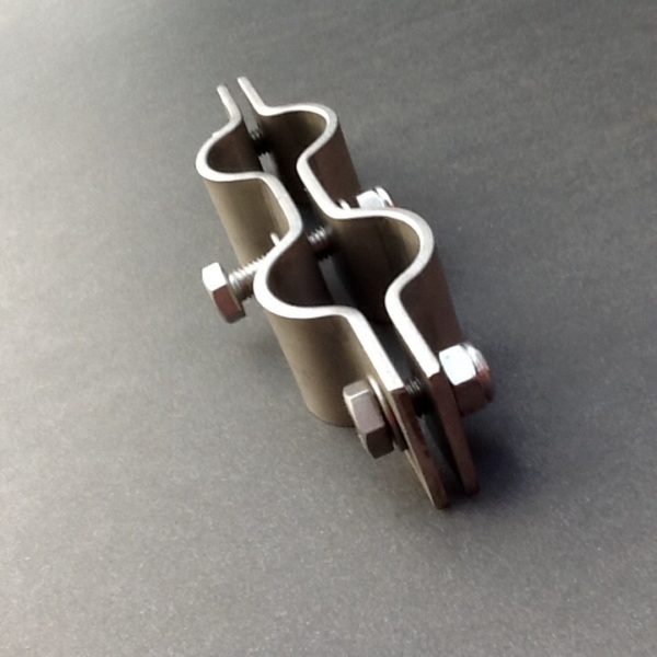 Double Pipe Clamp Stainless Steel. BPC Engineering. www.britishpipeclamps.co.uk