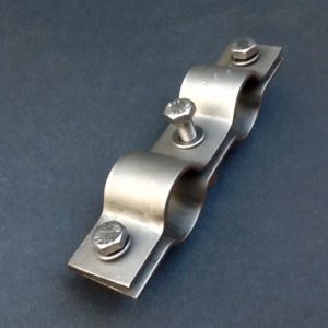 DN25 Double Pipe Clamp Stainless Steel 316 pipe clamp manufacturers BPC Engineering. https://www.britishpipeclamps.co.uk