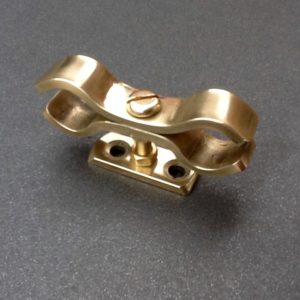 Brass Wall Mount Pipe Bracket. BPC Engineering