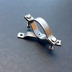 Adjustable Pipe Clamp Bracket Stainless Steel 35mm - 45mm. BPC Engineering www.britishpipeclamps.co.uk