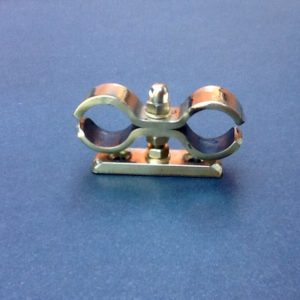 18mm Water Pipe Bracket Wall Mount Double Pipe Clamp Bracket