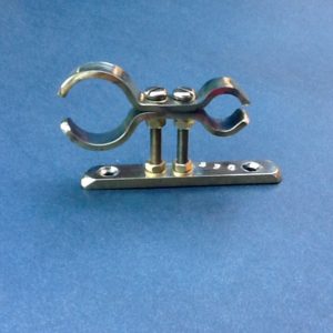 Brass pipe clamps